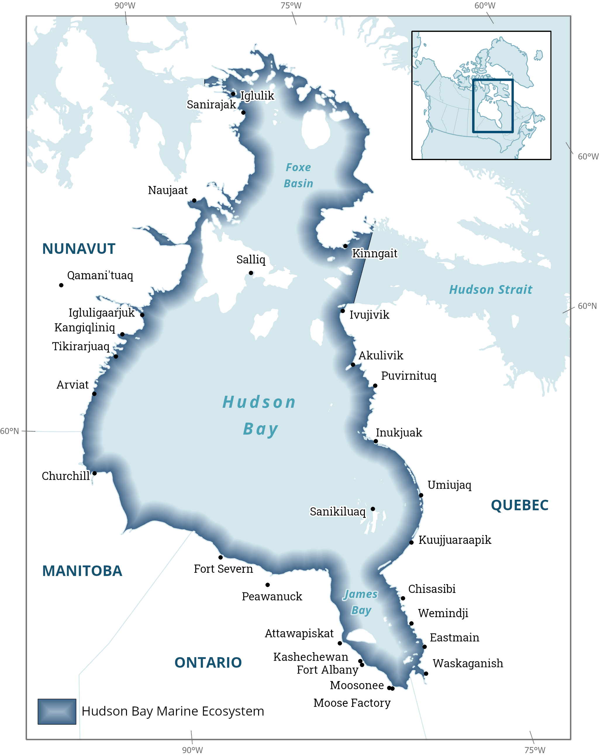 Ontario: Impact Of Rising Sea Level On Hudson and James Bay